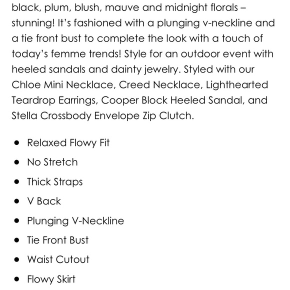 White and floral V neck maxi dress - Picture 3 of 3